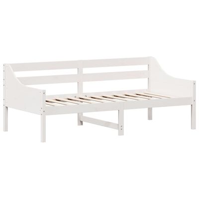 vidaXL Day Bed without Mattress White 90x190 cm Single Solid Wood Pine