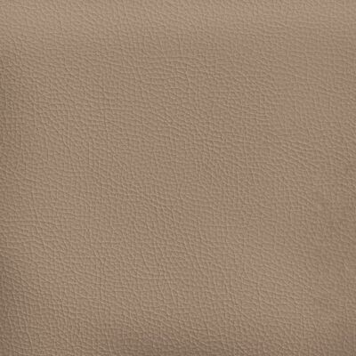 vidaXL 3-Seater Sofa Cappuccino 180 cm Faux Leather