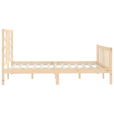 vidaXL Bed Frame without Mattress 150x200 cm King Size Solid Wood