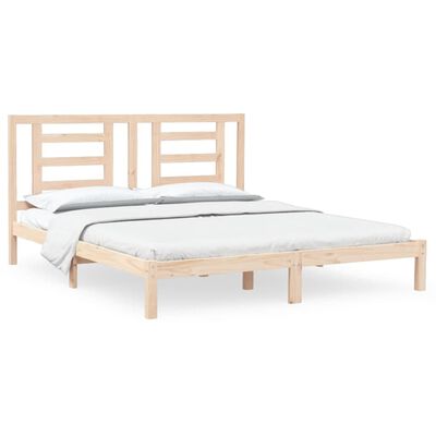 vidaXL Bed Frame without Mattress 180x200 cm Super King Solid Wood