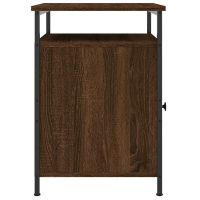 vidaXL Bedside Cabinet Brown Oak 40x42x60 cm Engineered Wood