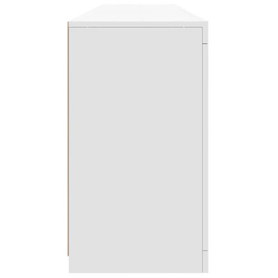 vidaXL Sideboard with LED Lights White 162x37x67 cm