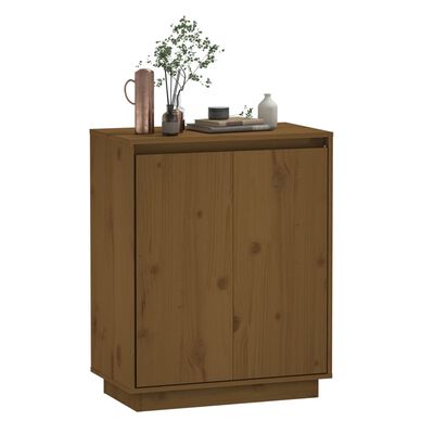 vidaXL Sideboard Honey Brown 60x34x75 cm Solid Wood Pine