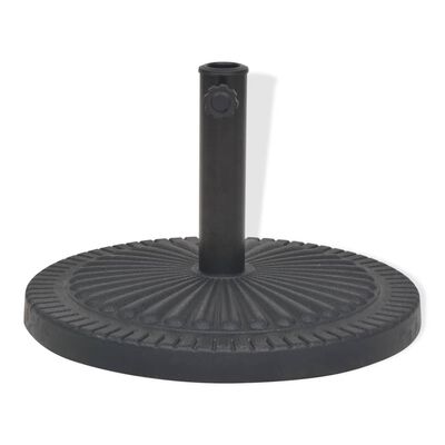 vidaXL Parasol Base Resin Round Black 29 kg