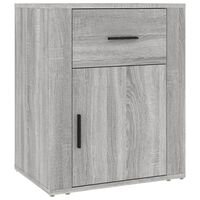 vidaXL Bedside Cabinet Grey Sonoma 50x36x60 cm Engineered Wood