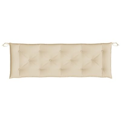 vidaXL Garden Bench Cushions 2 pcs Beige 150x50x7 cm Oxford Fabric