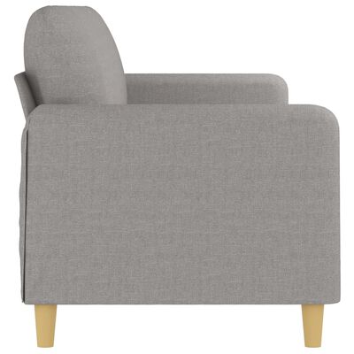 vidaXL 3-Seater Sofa Light Grey 210 cm Fabric