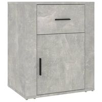 vidaXL Bedside Cabinet Concrete Grey 50x36x60 cm Engineered Wood