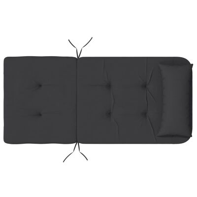 vidaXL Adirondack Chair Cushions 2 pcs Black Oxford Fabric