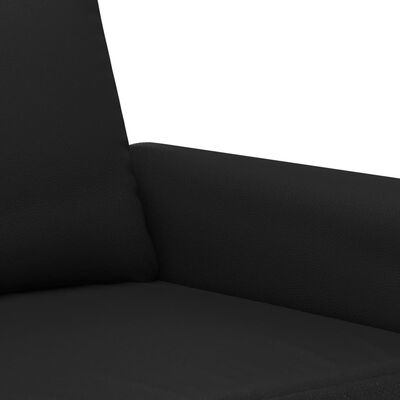 vidaXL 2-Seater Sofa Black 120 cm Faux Leather