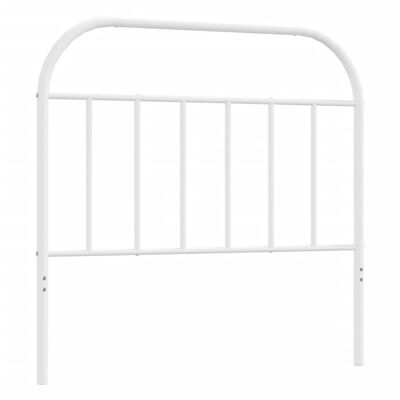 vidaXL Metal Headboard White 107 cm