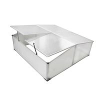 vidaXL Cold Frame 4 Lids 108x110x41 cm