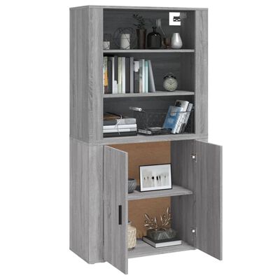 vidaXL Highboard Grey Sonoma Engineered Wood