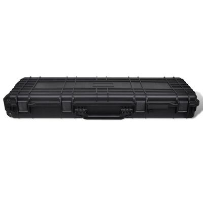 vidaXL Waterproof Plastic Molded Gun Case Trolly Carry Case