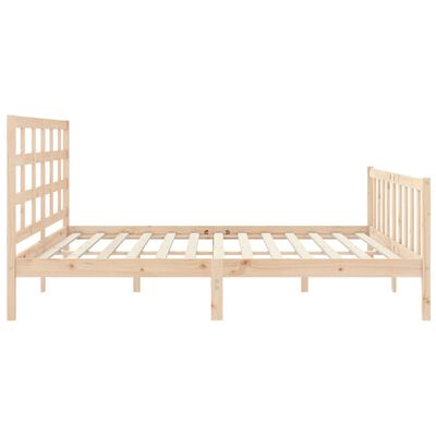 vidaXL Bed Frame without Mattress Solid Wood Pine