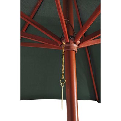 vidaXL Garden Parasol Green 258 cm