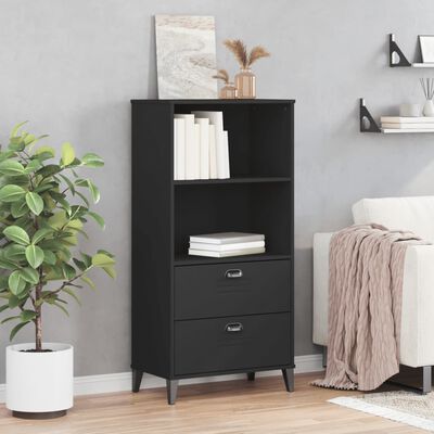 vidaXL Bookcase VIKEN Black 60x35x123 cm Engineered Wood