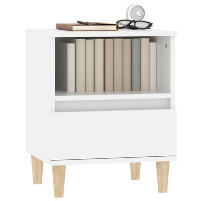 vidaXL Bedside Cabinets 2 pcs White 40x35x50 cm