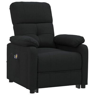 vidaXL Stand up Massage Chair Black Fabric