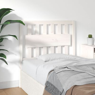 vidaXL Bed Headboard White 95.5x4x100 cm Solid Wood Pine