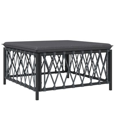 vidaXL 7 Piece Garden Lounge Set with Cushions Anthracite Steel