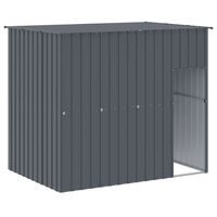 vidaXL Dog House with Roof Anthracite 214x153x181 cm Galvanised Steel