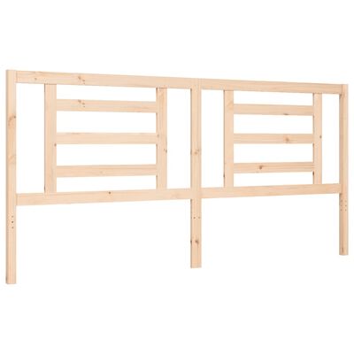 vidaXL Bed Frame with Headboard Super King Size Solid Wood