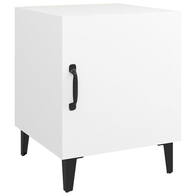 vidaXL Bedside Cabinets 2 pcs White Engineered Wood