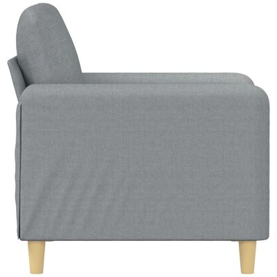 vidaXL Sofa Chair Light Grey 60 cm Fabric