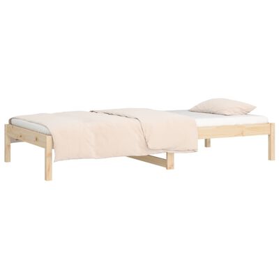 vidaXL Day Bed without Mattress 90x190 cm Single Single Solid Wood Pine