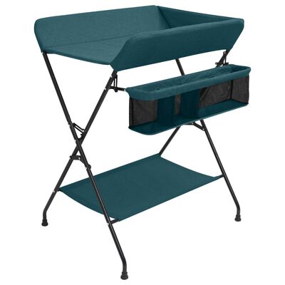 vidaXL Changing Table Green Iron