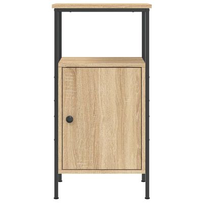 vidaXL Bedside Cabinet Sonoma Oak 41x31x80 cm Engineered Wood