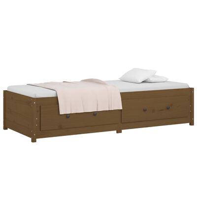 vidaXL Day Bed without Mattress Honey Brown 90x190 cm Single Solid Wood Pine