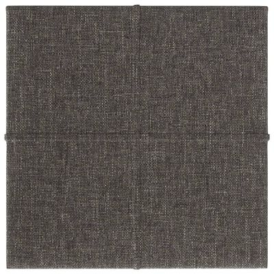 vidaXL Wall Panels 12 pcs Dark Grey 30x30 cm Fabric 1.08 m²