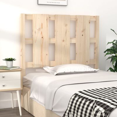 vidaXL Bed Headboard 95.5x4x100 cm Solid Wood Pine