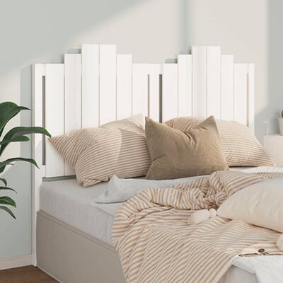 vidaXL Bed Headboard White 141x4x110 cm Solid Wood Pine