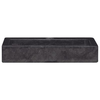 vidaXL Sink Black 38x24x6.5 cm Marble