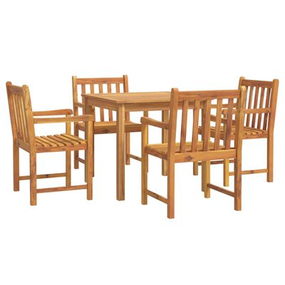 vidaXL 5 Piece Garden Dining Set Solid Wood Acacia