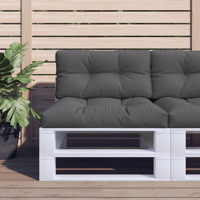 vidaXL Pallet Cushion Anthracite 70x40x12 cm Fabric