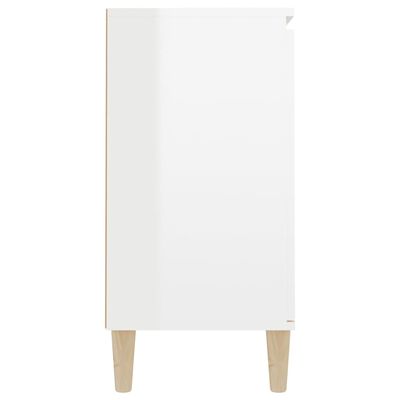 vidaXL Sideboard High Gloss White 101x35x70 cm Engineered Wood