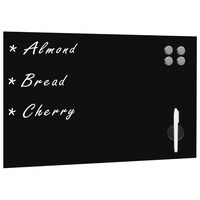 vidaXL Wall Mounted Magnetic Blackboard Glass 60x40 cm