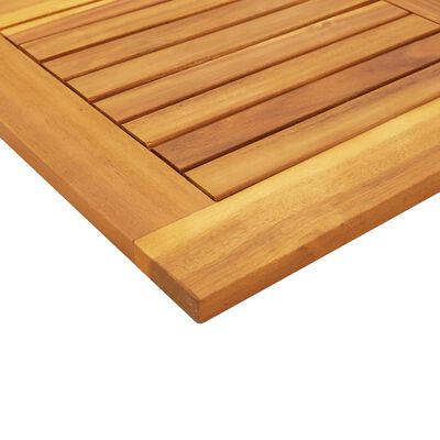 vidaXL Table Top 90x90x2.2 cm Square Solid Wood Acacia