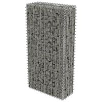 vidaXL Gabion Wall with Covers Galvanised Steel 50x20x100 cm