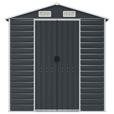 vidaXL Garden Shed Anthracite 191x980x198 cm Galvanised Steel