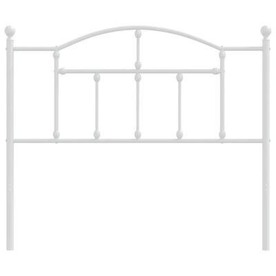 vidaXL Metal Headboard White 107 cm