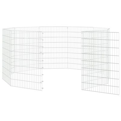 vidaXL Free Range Animal Enclosure 10-Panel 54x80 cm Galvanised Iron