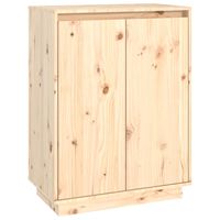 vidaXL Shoe Cabinet 60x35x80 cm Solid Wood Pine