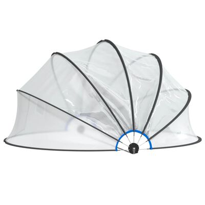 vidaXL Pool Dome Round 406x203 cm PVC