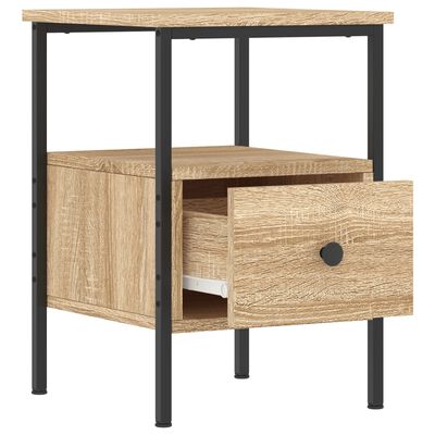 vidaXL Bedside Cabinets 2 pcs Sonoma Oak 34x36x50 cm Engineered Wood