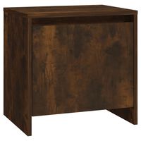 vidaXL Bedside Cabinet Smoked Oak 45x34x44.5 cm Engineered Wood